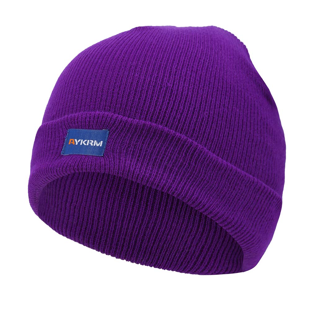 AYKRM9 colors Hi Visibility Hat Beanie Hi-Vis Knitted Winter Hat