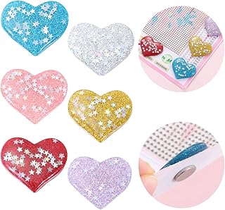 DSLONG 6PCS Diamond Painting Magnet Cover Holder, Diamond Painting Magnet Cover, Cross Stitch Diamond Painting Holder, Suitable for DIY Diamond Painting Colored Art (Multicolored)