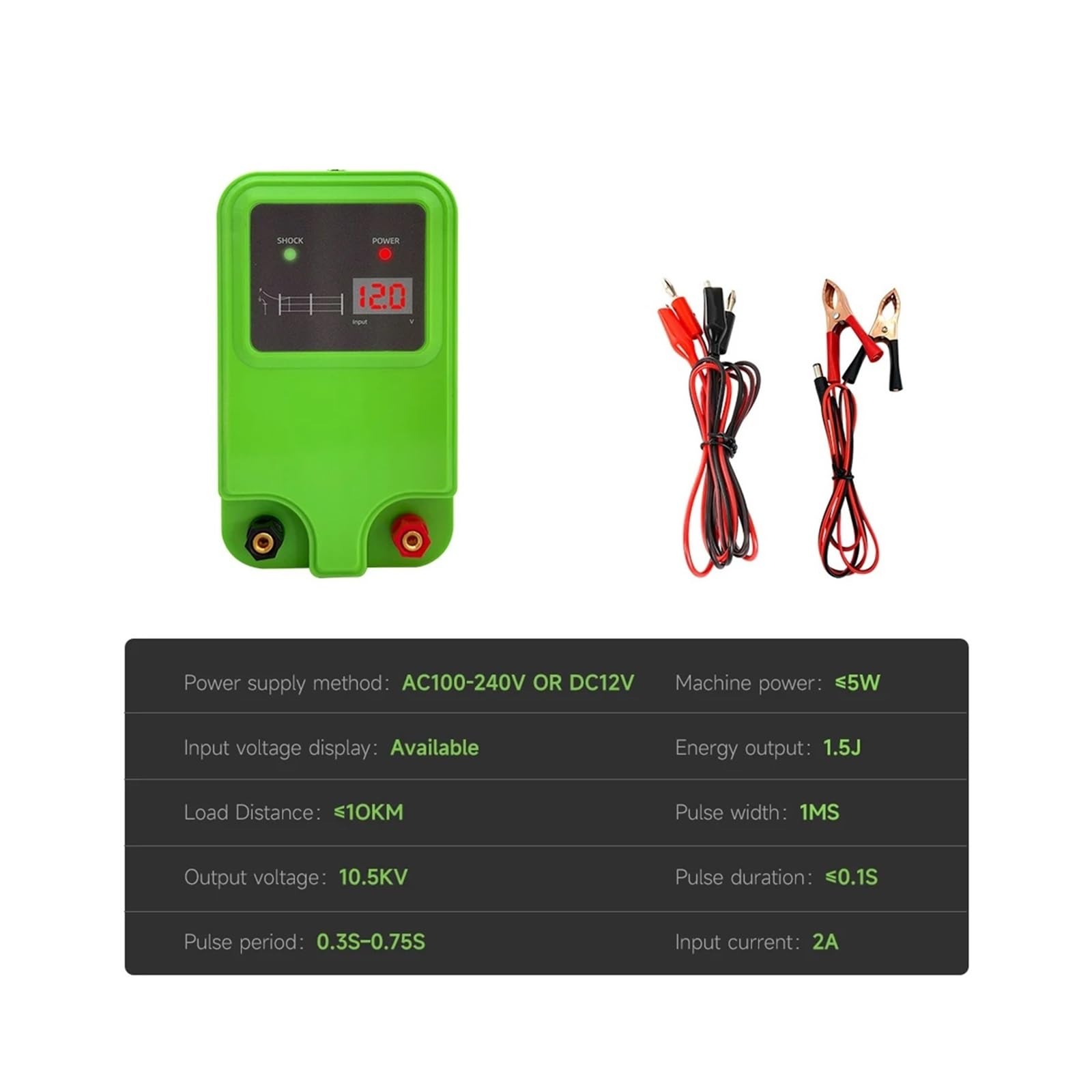 Elettrificatore for recinti elettrici a impulsi ad alta tensione - neratore di controller for recinti for bestiame resistente for recinzioni di ranch da pascolo
