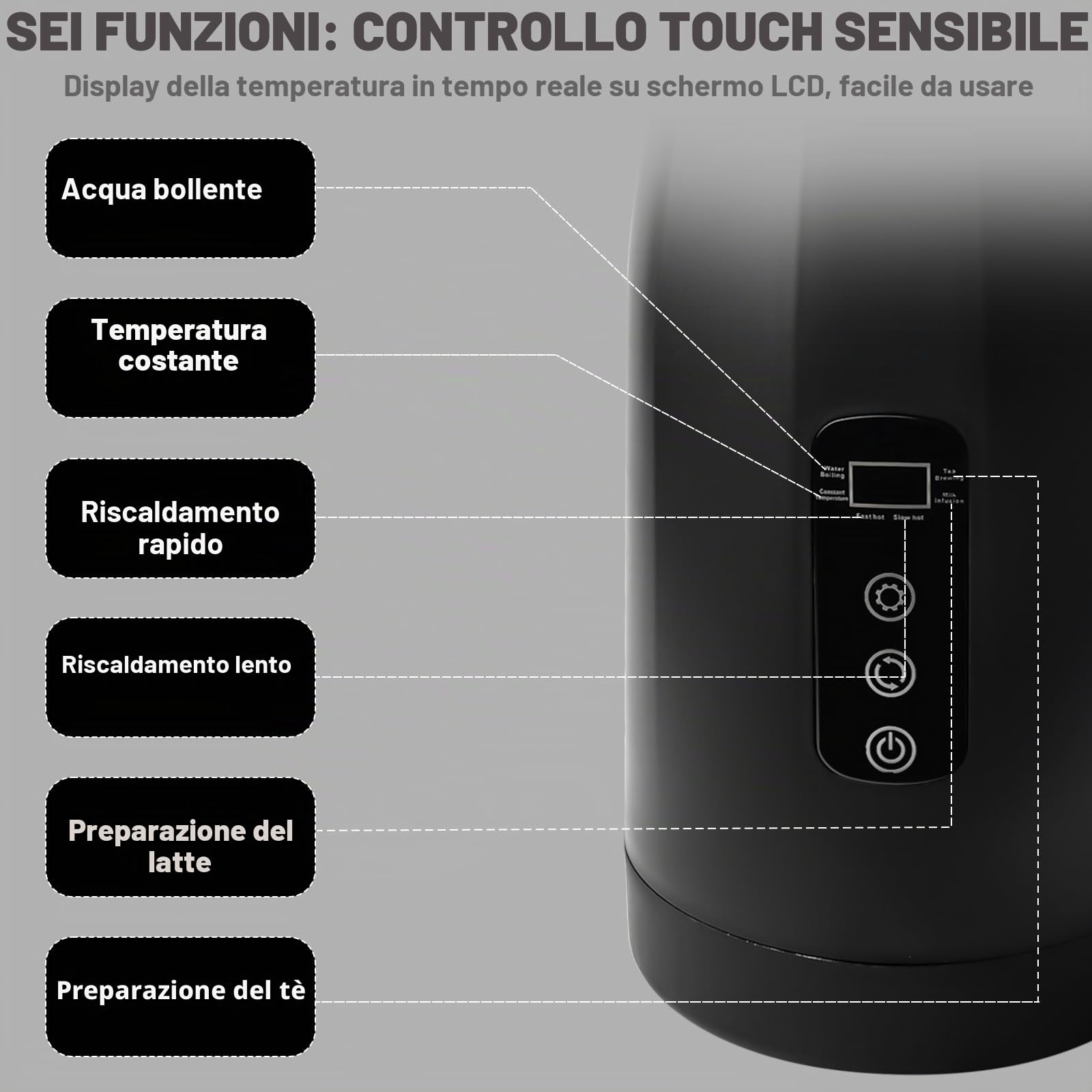 Bollitore elettrico da 1,2 litri per auto: 12 V – 24 V per auto, bollitore elettrico portatile in acciaio inox, con accendisigari da 12/24 Volt, bollitore da viaggio per campeggio, viaggi