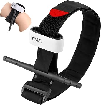 Tourniquet, Emergency Tourniquet, Tactical Emergency Strap Single Handed Application, Torniquetes Medical First Aid Equipment for Hiking Camping Travel Home Outdoor Sports