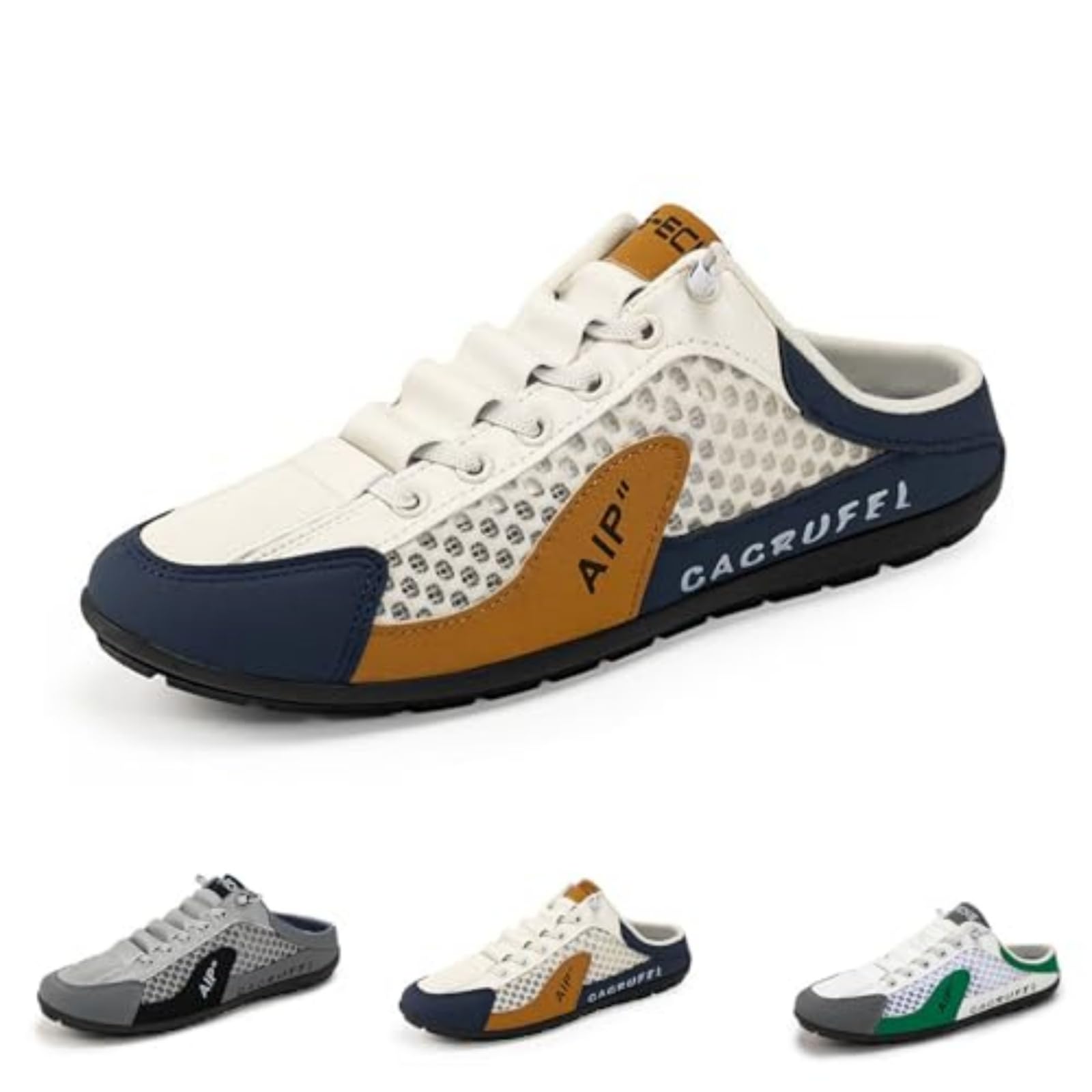 Men's Slip On Mule Sneakers Backless Breathable Mesh Walking Shoes Lightweight Casual Anti Slip Shoes for Driving Travel Daily Wear - 2