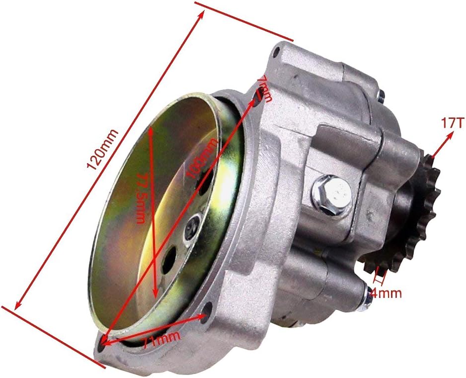 17T T8F Gear Box Clutch Drum Bell Housing for 47cc 49cc Mini Pocket Dirt Bike ATV