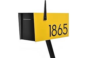 Contemporary Post Mounted Mailbox