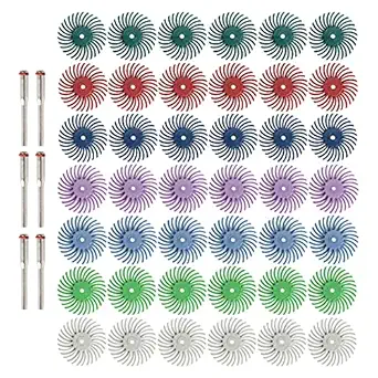 50pcs 1 Inch Radial Bristle Disc Kit with 1/8