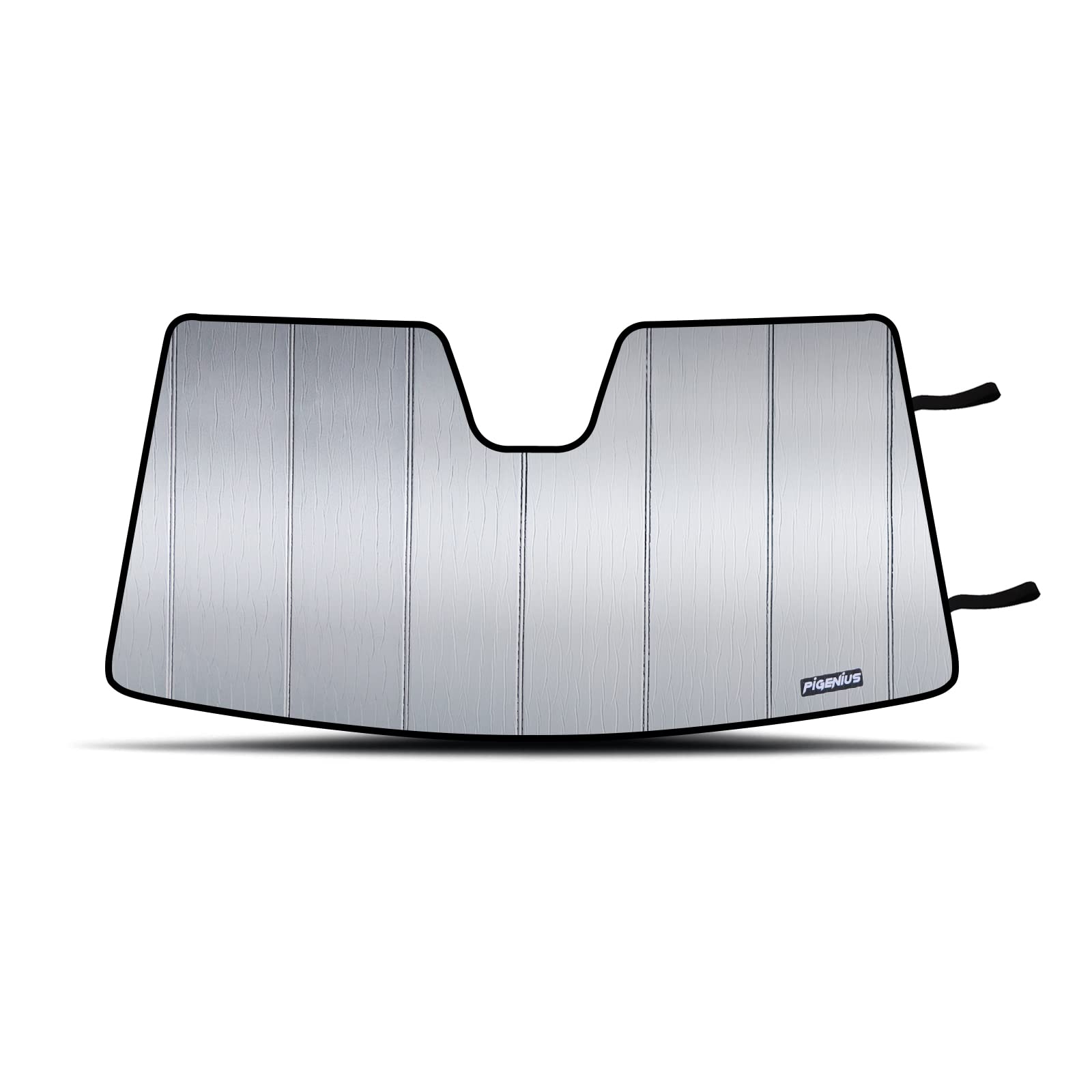 Photo 1 of Pigenius Custom Windshield Sunshades-Compatible with 2019 2020 2021 2022 2023 Porsche Cayenne-UV Rays and Sun Heat Protection-Ultimate Silver-Premium Sunshade 2019-2023 Cayenne