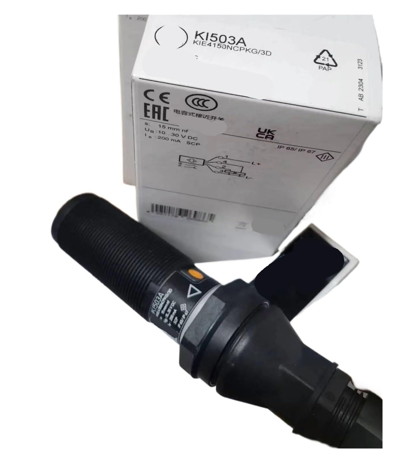 Capteur capacitif KI503A ATEX zone poussière KIE4150NCPKG/3D