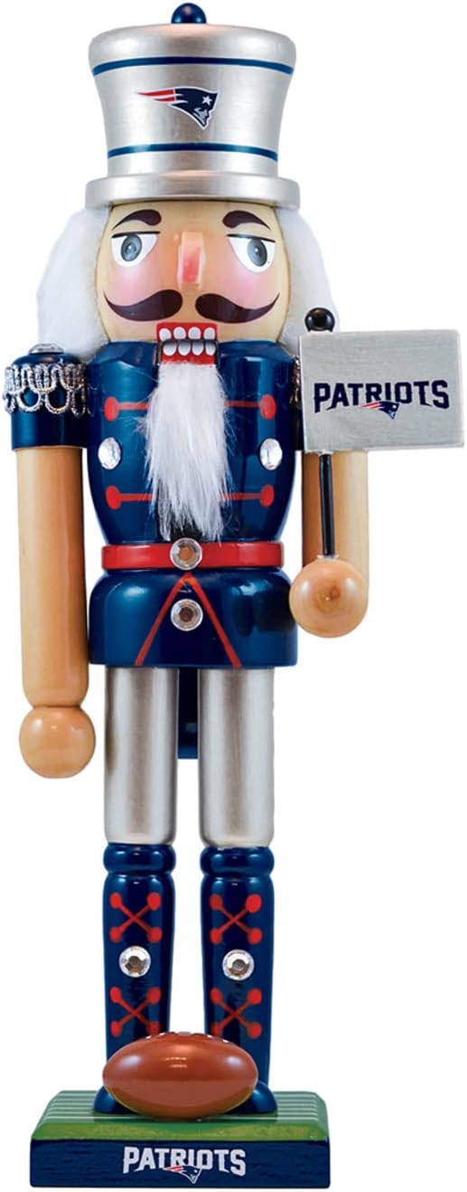 MasterPieces Game Day - NFL New England Patriots - Team Painted Wood Nutcracker