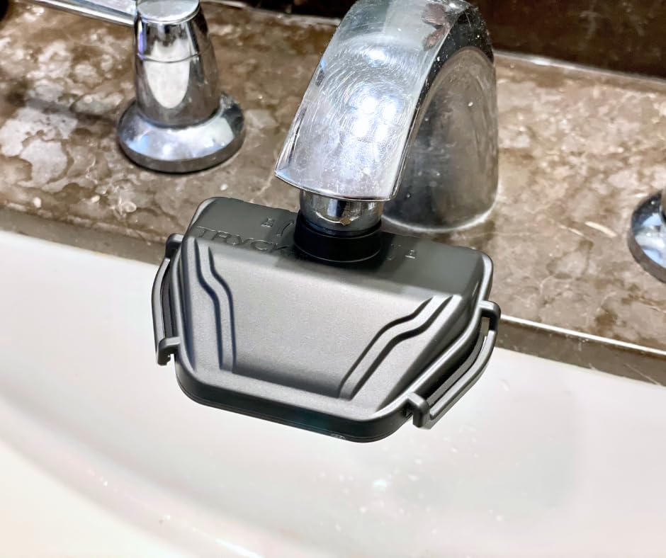 TRYCK, Razor Beam: Pressure-Wash Your Razor & Enjoy a Cleaner Shave, Safety Razor Pressure Washing Device