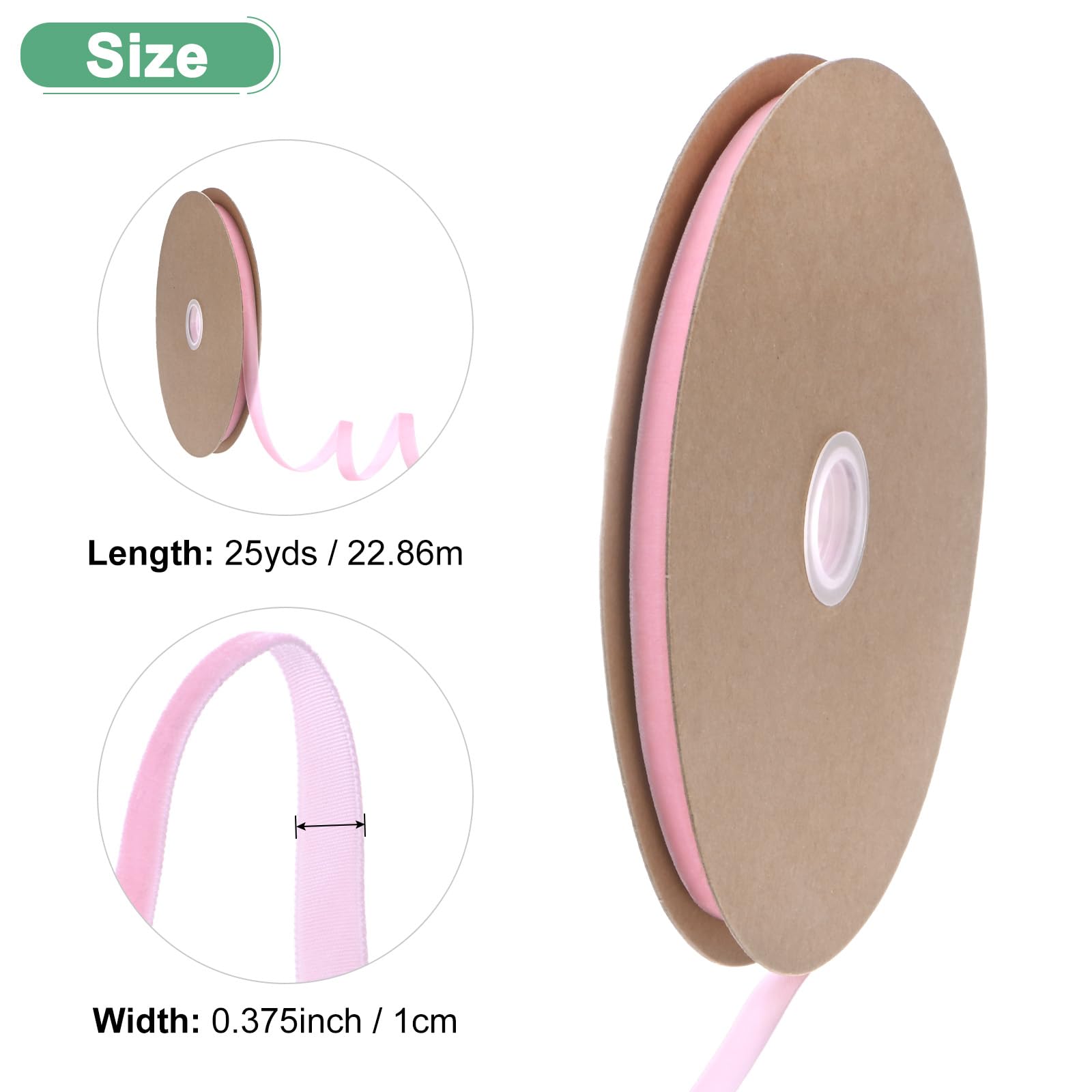 M METERXITY Thin Velvet Ribbon - Image 3