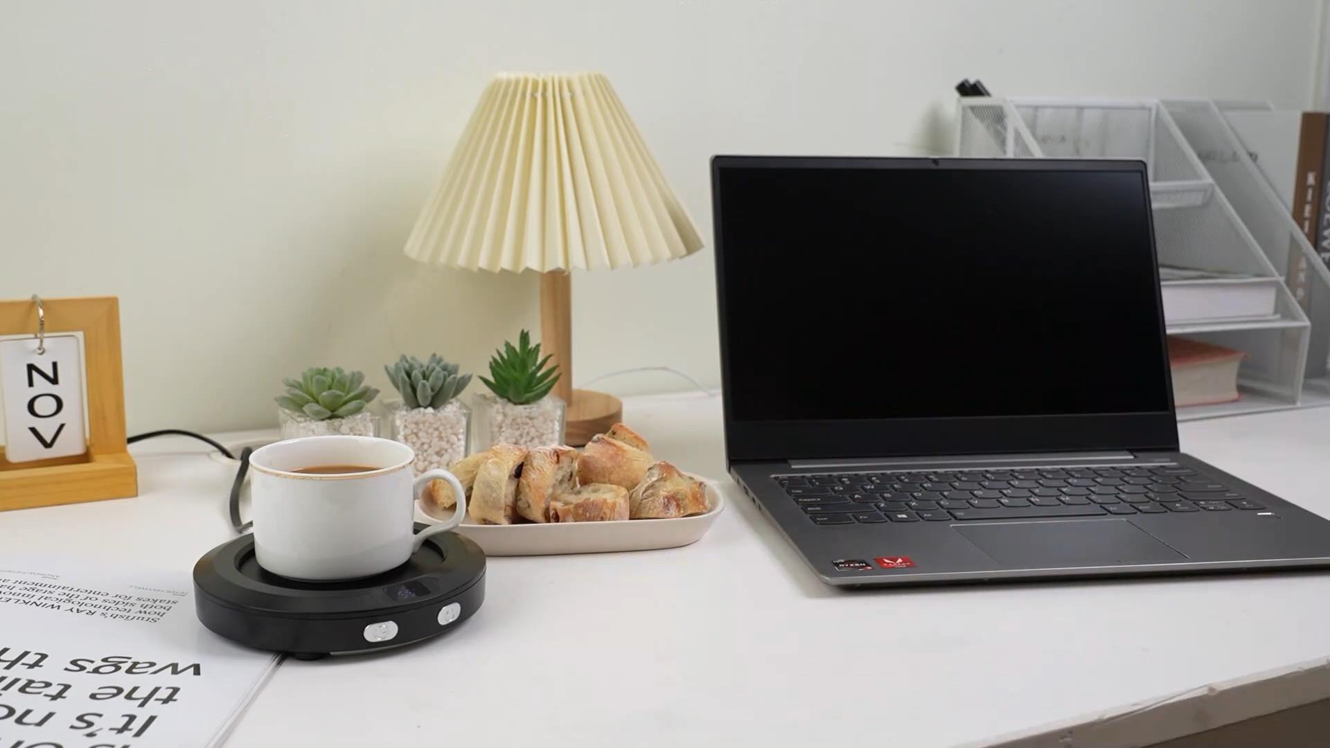 Scaldatazze USB In Alluminio – Base Antiscivolo A 55°C, Silenziosa, Per Caffè, Tè E Latte, Ideale Per Ufficio E Viaggi