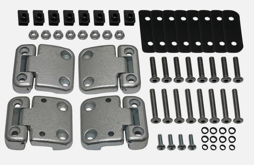 Auto Türscharniere Set Vorne Links und Rechts Kompatibel mit Rover Defender SERIES TD5 DA1070W