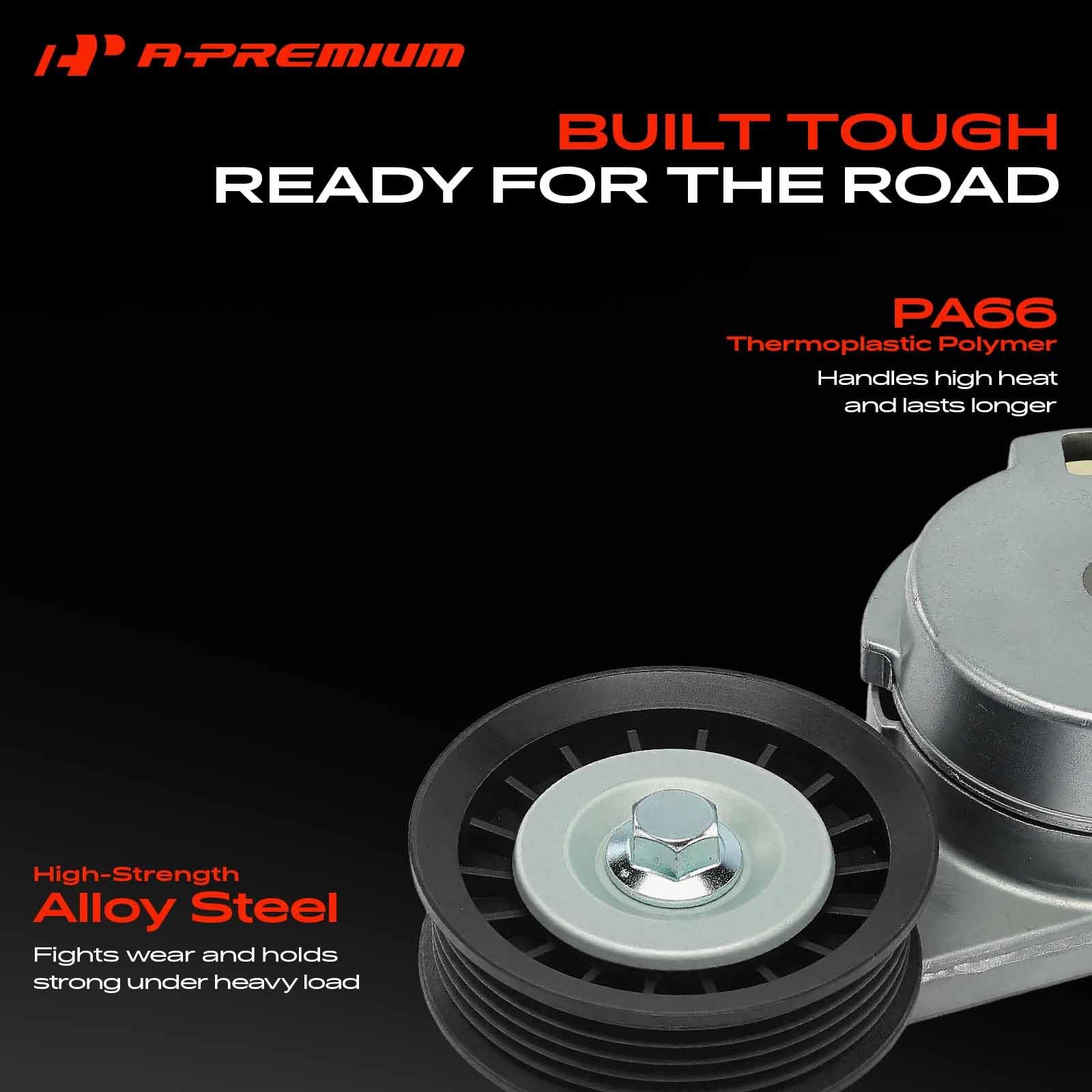 Gruppo tendicinghia A-Premium compatibile con Chevy Impala 06-11 Malibu 07-10 (06-09) Pontiac G6 06-10 Montana 2006-2009