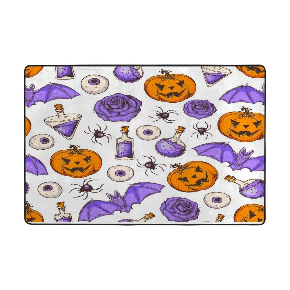 Tapis de sol Happy Halloween lavable pour réchauffer l'ambiance de la chambre