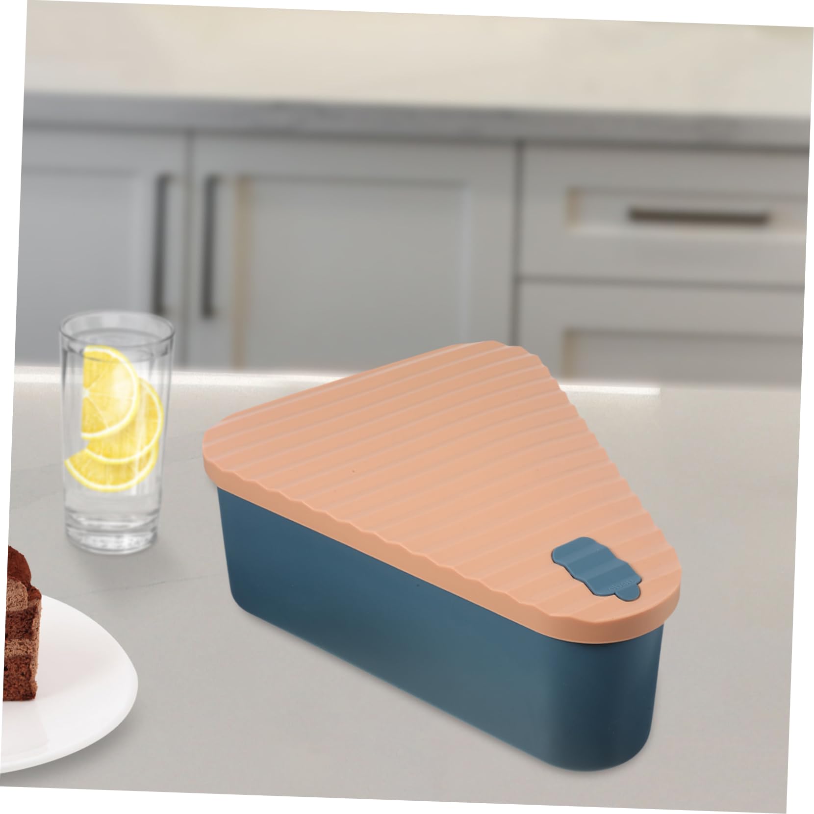 COLLBATH Caja de Almacenamiento de Silicona Reutilizable para Pizza y Cupcakes, Conserva la Frescura, Fácil de Limpiar, Adecuado para Cocinas y Cafeterías