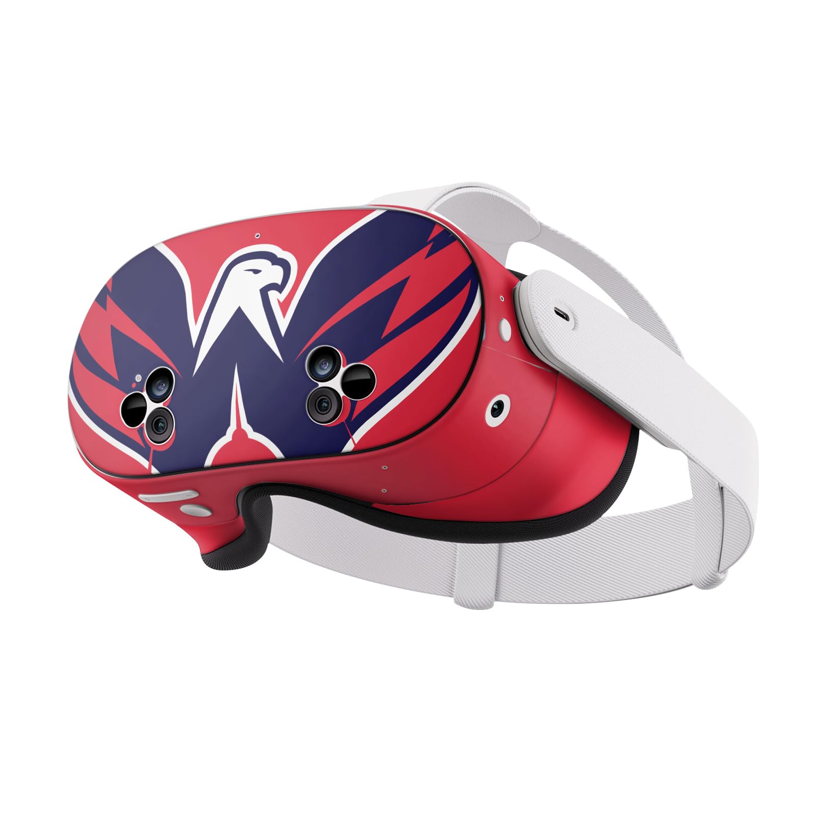 Head Case Designs Officially Licensed NHL Oversized Washington Capitals Vinyl Sticker Skin Decal Cover Compatible with Meta Quest 3S