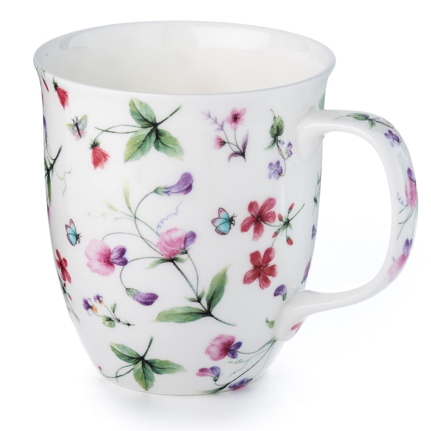 McIntoshChintz Sweet Pea Chintz Fine Bone China (12.5 oz) Java Mug in Matching Gift Box