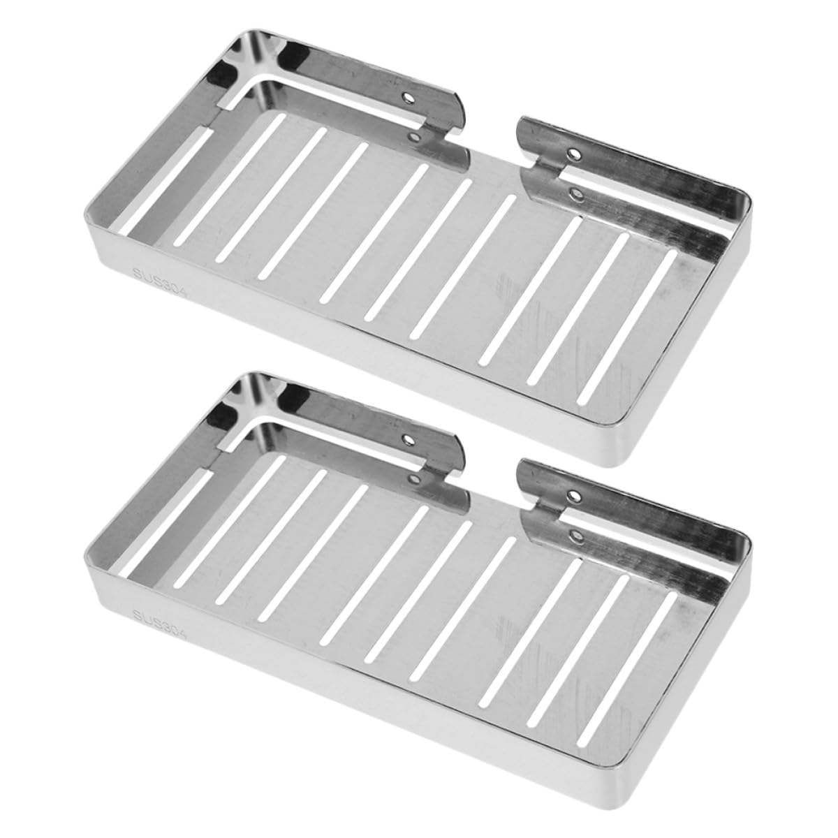 Porte-savon mural en acier 304 auto-drainant pour organiser la douche de toute la famille
