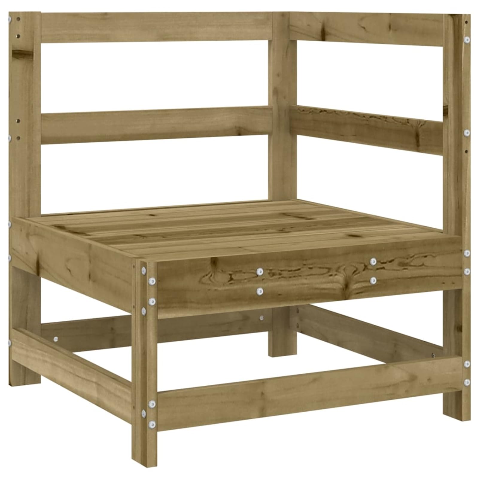 Narożna sofa ogrodowa, impregnowane drewno sosnowe, zestaw wypoczynkowy, zestaw wypoczynkowy, zestaw mebli ogrodowych, zestaw mebli ogrodowych z sofą i fotelem