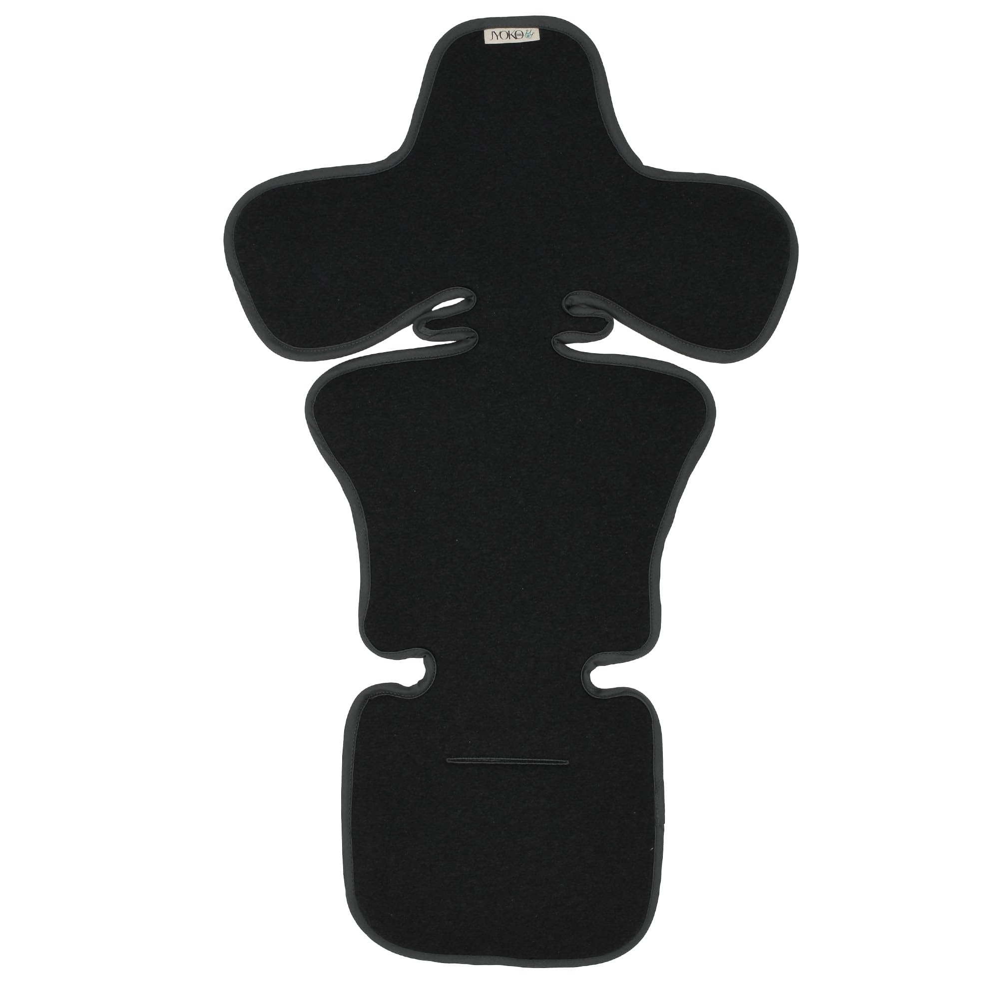 JYOKO KIDS Cuscino Seggiolino auto, Materassino Universale per Seggiolino di bambini Gruppo 0,1,2,3 Realizzato con cotone (Marengo, Gruppo 0-1)