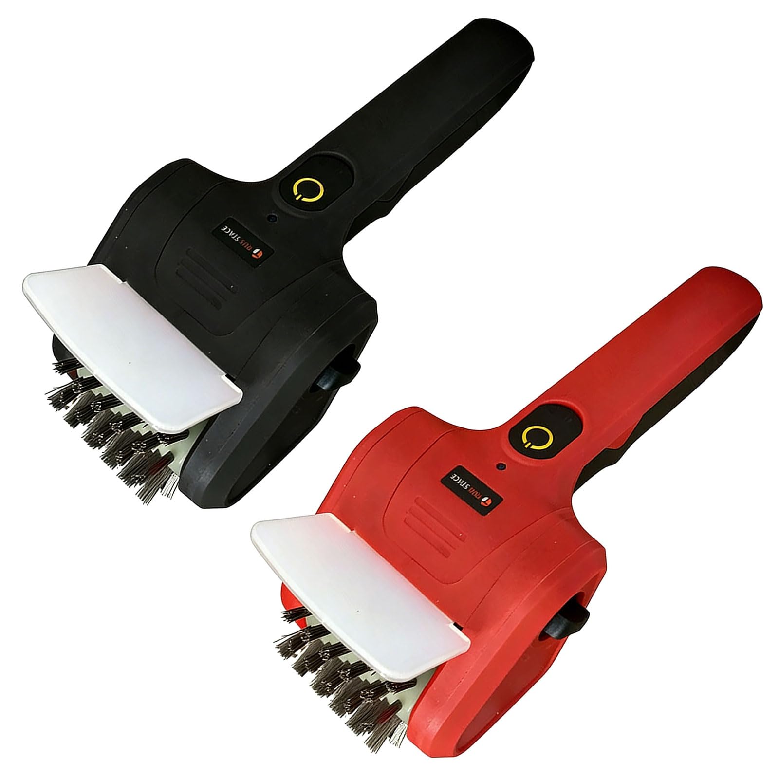 Limpiador motorizado de parrillas con cerdas de acero inoxidable, cabezal de cepillo apto para lavavajillas, ideal para cocinar al aire libre
