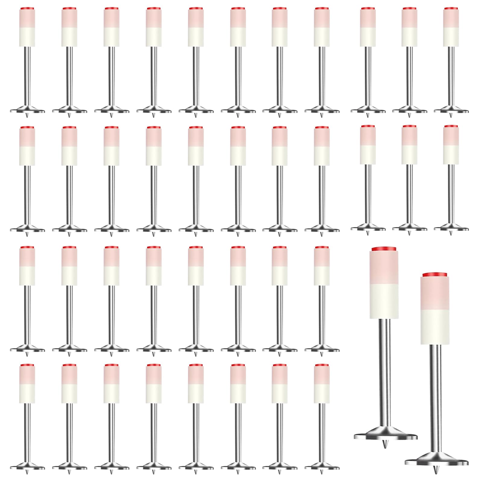 Clou Beton, 200 Pièces Piquets Ronds de 7,3 mm de Diamètre, Clou de Plafond, Clous pour Toiture, Clous pour Murs en Béton, pour Conduit de Câble de Fixation et Réparation