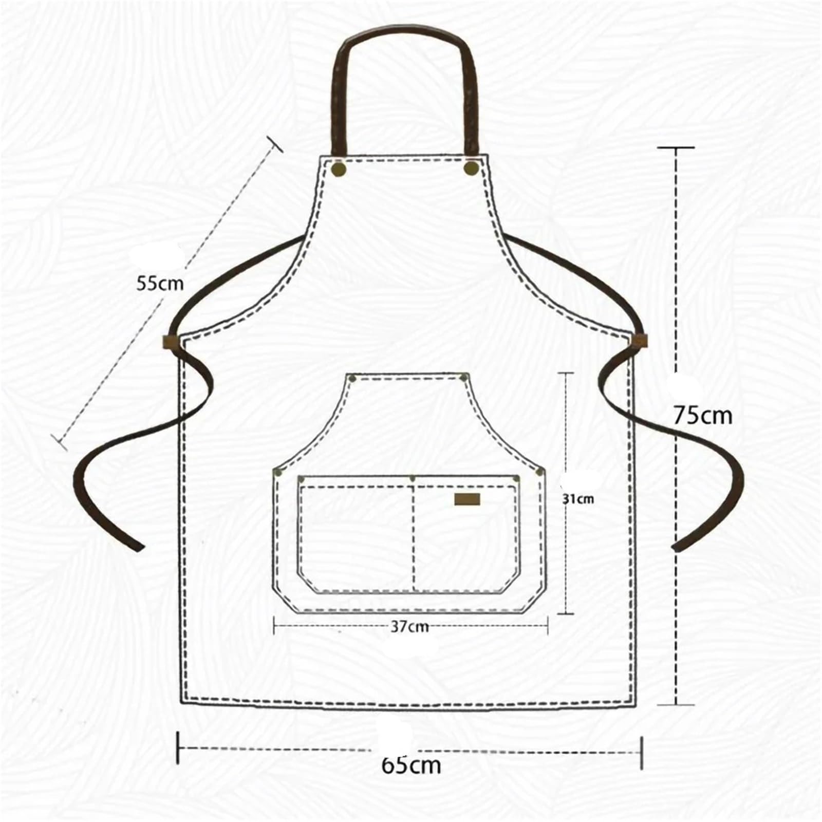 Delantal De Cocina Delantal de Catering de 2 uds, delantal impermeable Unisex for restaurante y café, delantal de Catering con bolsillos Para Barbacoa，Cocinar，Hornear(Gray)