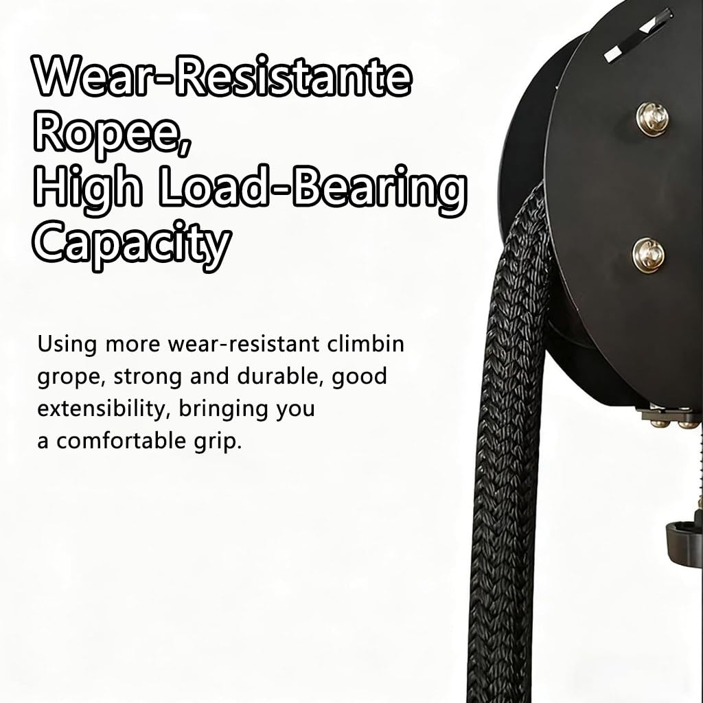 Endless Rope Trainer, Macchina a Corda Infinita Professionale, Resistenza Regolabile a Manopola (30 kg) per Palestre Commerciali e Studi Personal - capacità 150 kg