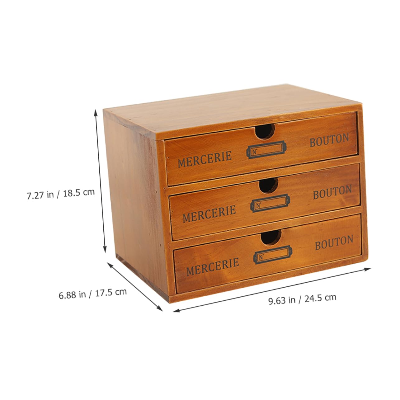 Armario De Almacenamiento De Madera Maciza Organizador Caja De Almacenamiento Para Escritorio Para Organizar Cosméticos y Artículos Varios Dormitorio o Baño