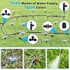 234FT Drip Irrigation System - Garden Watering System with Adjustable Three Spray Patterns with 1/2 Main Tube and 1/4 PE Distribution Tubing for Plants in Gardens, Raised Beds, Greenhouses, Lawns