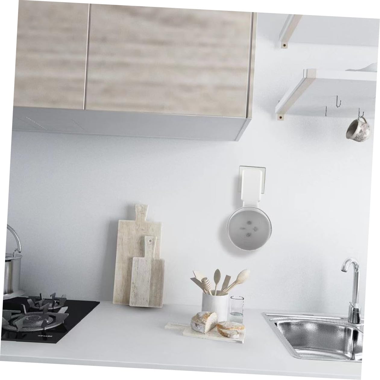 jojofuny 3pezzi Supporto Muro Per Staffa Per Altoparlante Installazione Facile Cucina Soggiorno Bagno e Camera Design Elegante e Salvaspazio