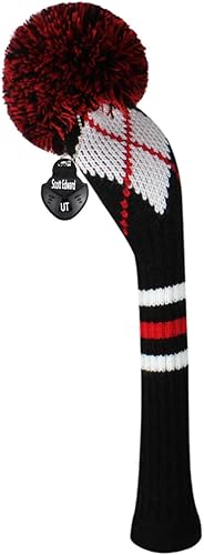 Scott Edward 1 unids híbrido cabeza cubierta de punto para conductor madera Fairway madera híbrido con números rotativos etiquetas de números