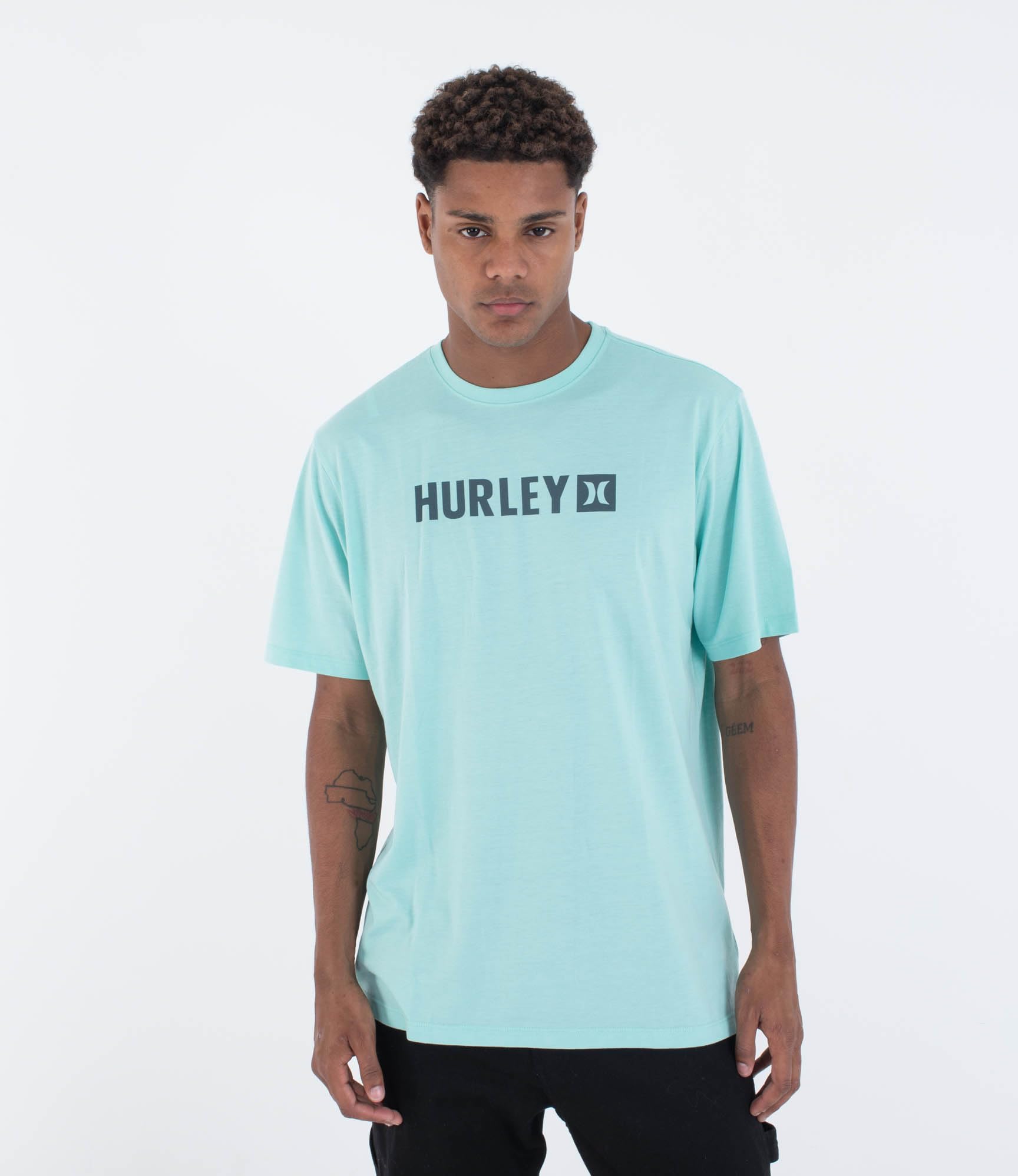 Hurley Mens The Box T-Shirt, Tropical Mist HTR, S EU