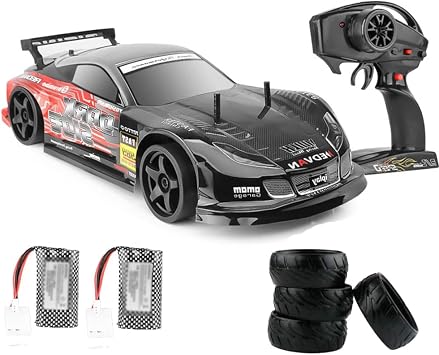 RC Drift Racing Car 70KM/H High Speed Remote Control Car Drift, 1/10 Scale RC Drift Car Super Fast RC Sport Racing Car Drift Vehicles Truck with 4 PCS Replacement Tires
