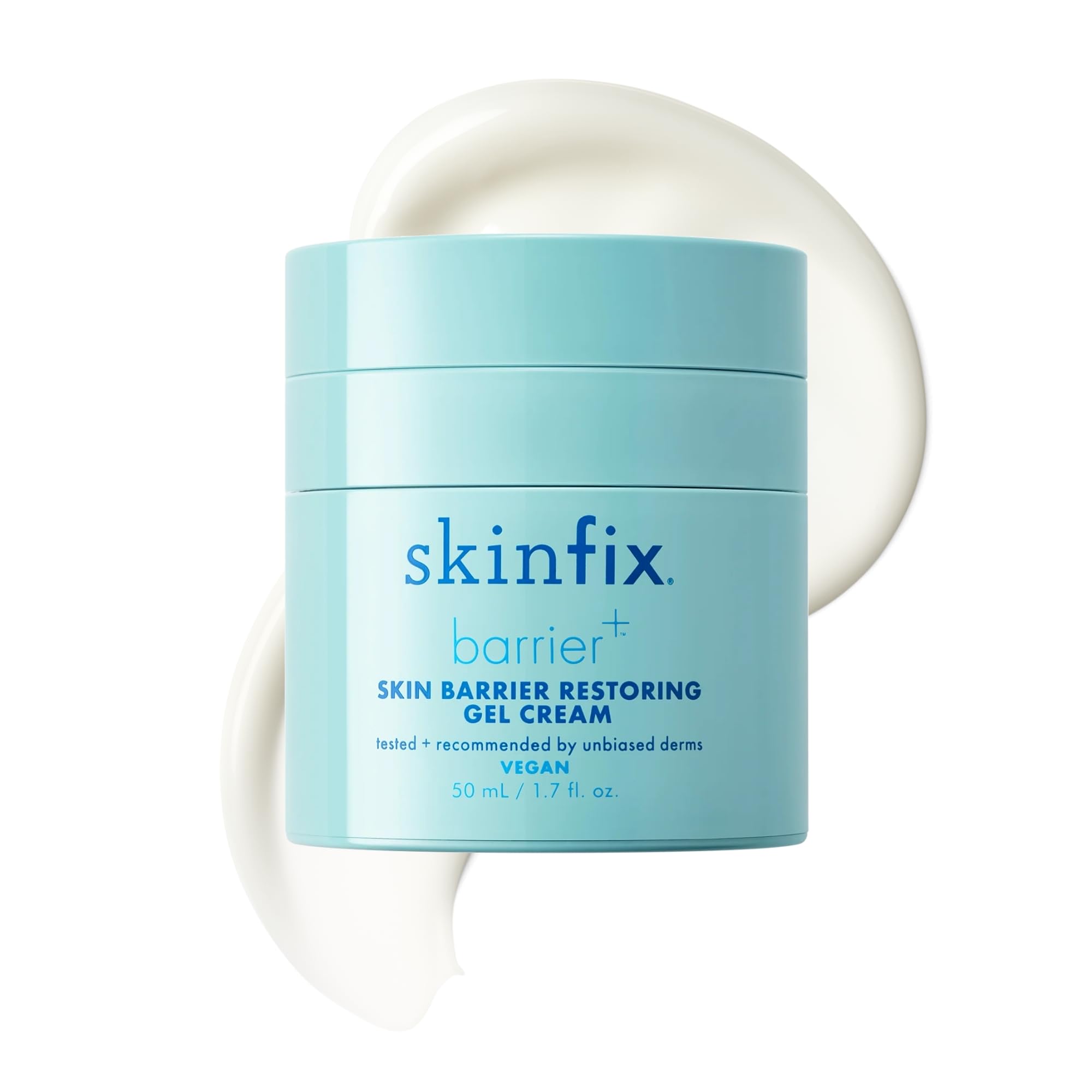 Skinfix Skin Barrier Restoring Gel Cream - 1.7 oz - Non-Greasy Moisturizer for Normal to Combination Skin - Hydrates, Plumps & Smooths - Non-Comedogenic, Fragrance Free, Vegan, Cruelty Free