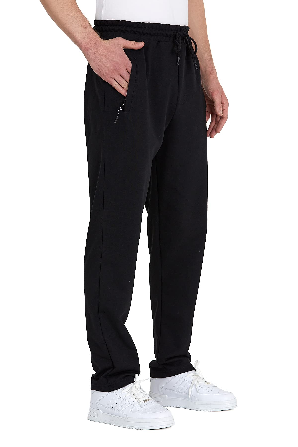 COMEOR Jogginghose Herren mit Reißverschlusstaschen Baumwolle Trainingshose - Sporthose Jogginghosen Männer Jogger | Jungen Freizeithose
