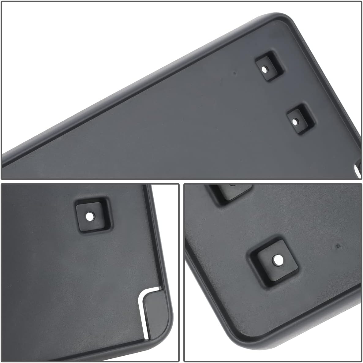 DNA MOTORING LP-CH1068155 Front License Plate Mounting Bracket Compatible with 19-21 Jeep Cherokee Without Black Wheel Flares/Accent Fender Flares