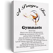 LEXSIVO a Gymnasts Prayer Canvas Home Wall Art Decor Gymnasts Gift Painting 11.5x15 Gymnastic Professionals Poster Framed Ready to Hang