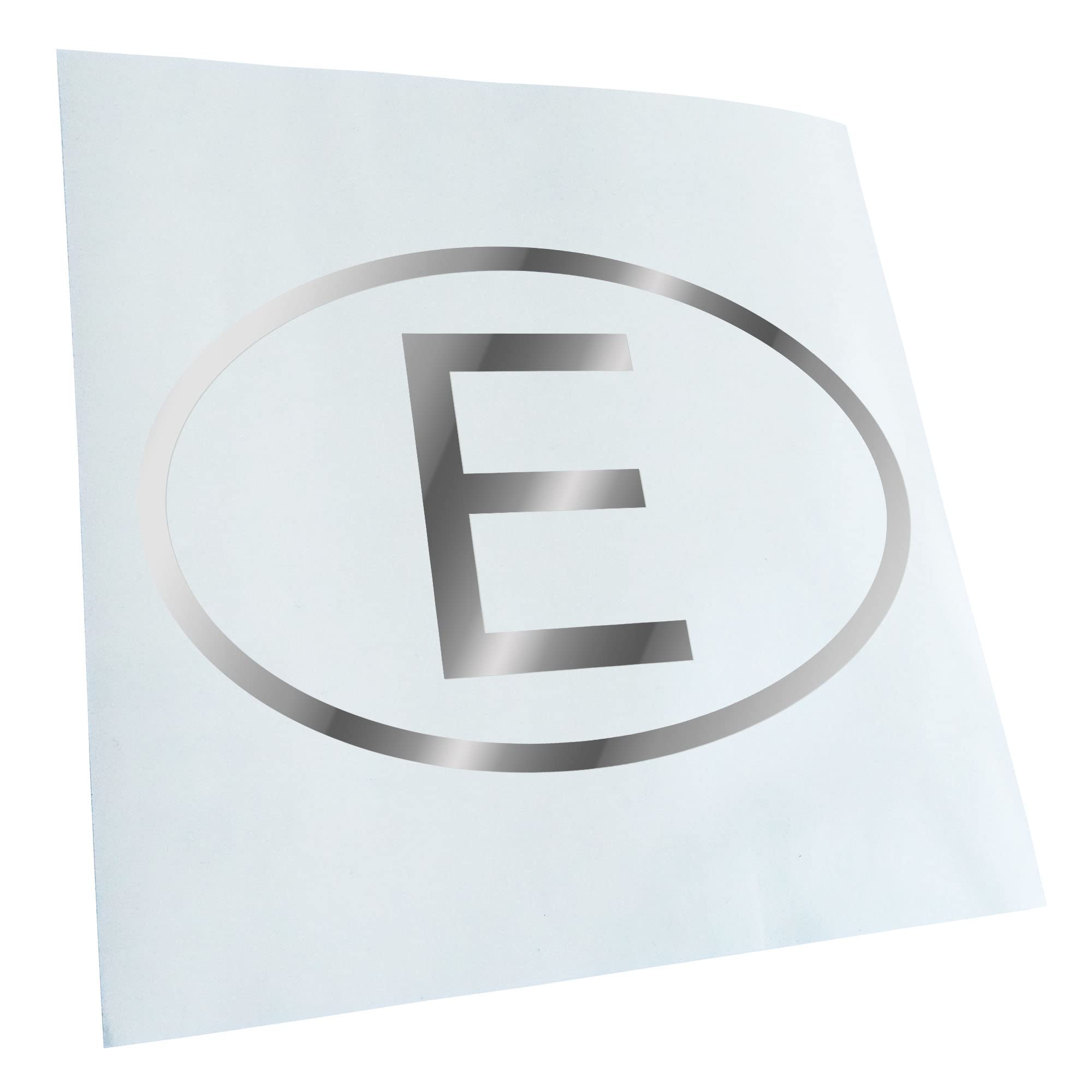 Kiwistar - Car Sticker - Chrome - 50 x 33 cm Spain E - Rear Window Car Sticker Weatherproof for Car Truck Moped Truck - Sticker Exterior Self-Adhesive Tuning Accessories for Window Vehicle Window