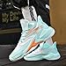 Womens Mens Basketball Shoes High Top Fashion Breathable Sneakers Lace Up Sport Outdoor Leightweight Non Slip Shoe Green Size 10