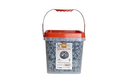 Halex 3/8 Inch Inch Knockout Non-Metallic Push in Connector 75105XLB 1000 Per Box Gray