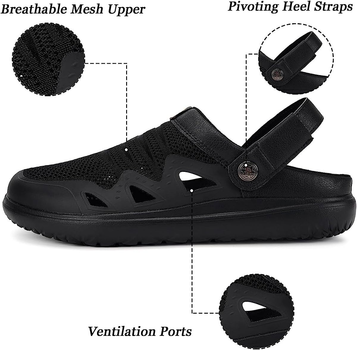 Clogs Hausschuhe Damen Herren Gartenschuhe atmungsaktive Orthopedic Gartenclogs Sommer leichte rutschfest Strand Sandalen Fußbogen Pantoletten