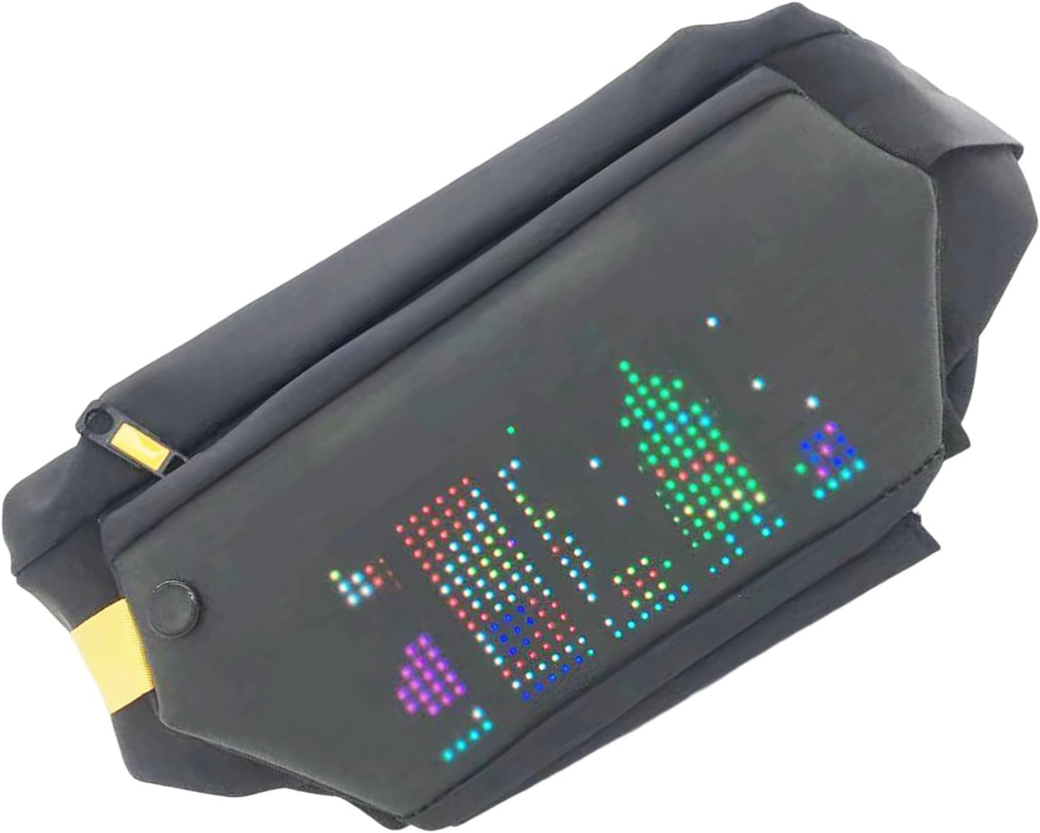 [Milue] 人間工学に基づいたウエストパックLEDディスプレイクロスボディバッグ電話旅行のためのポケットを非表示に