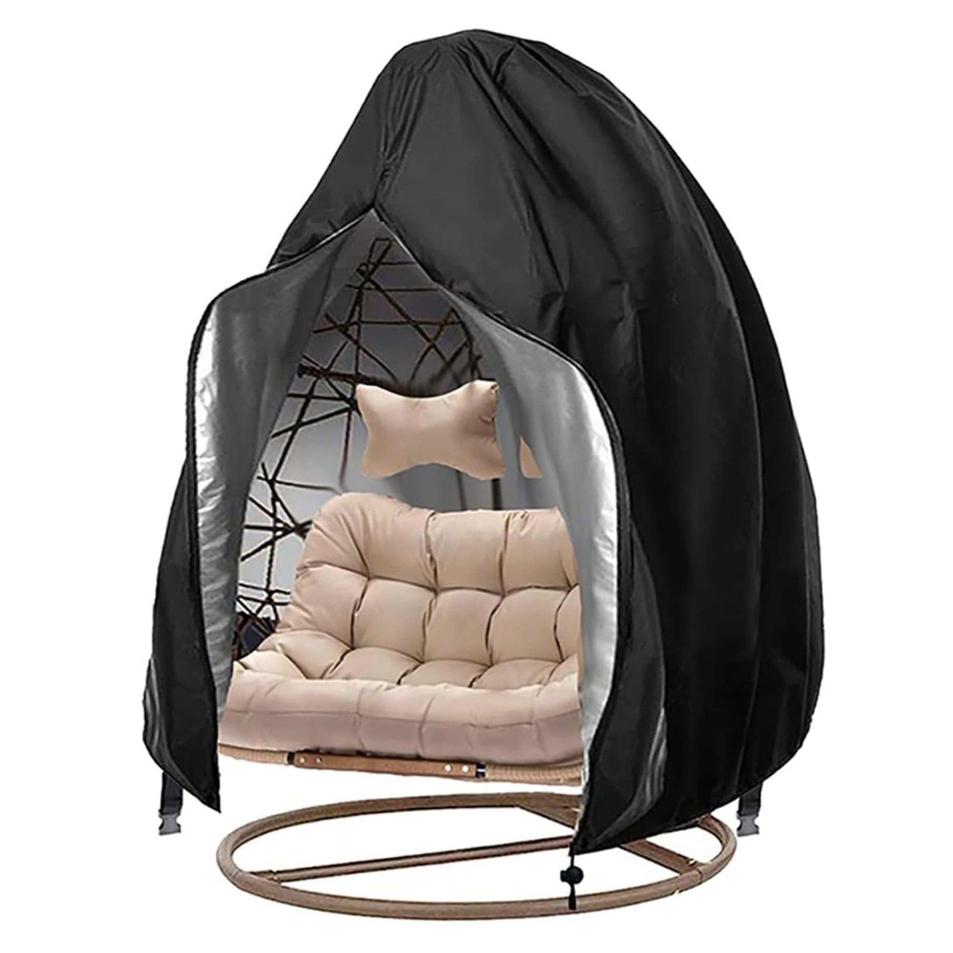 Housses de chaise en forme d'œuf imperméables extérieures pour balancelles