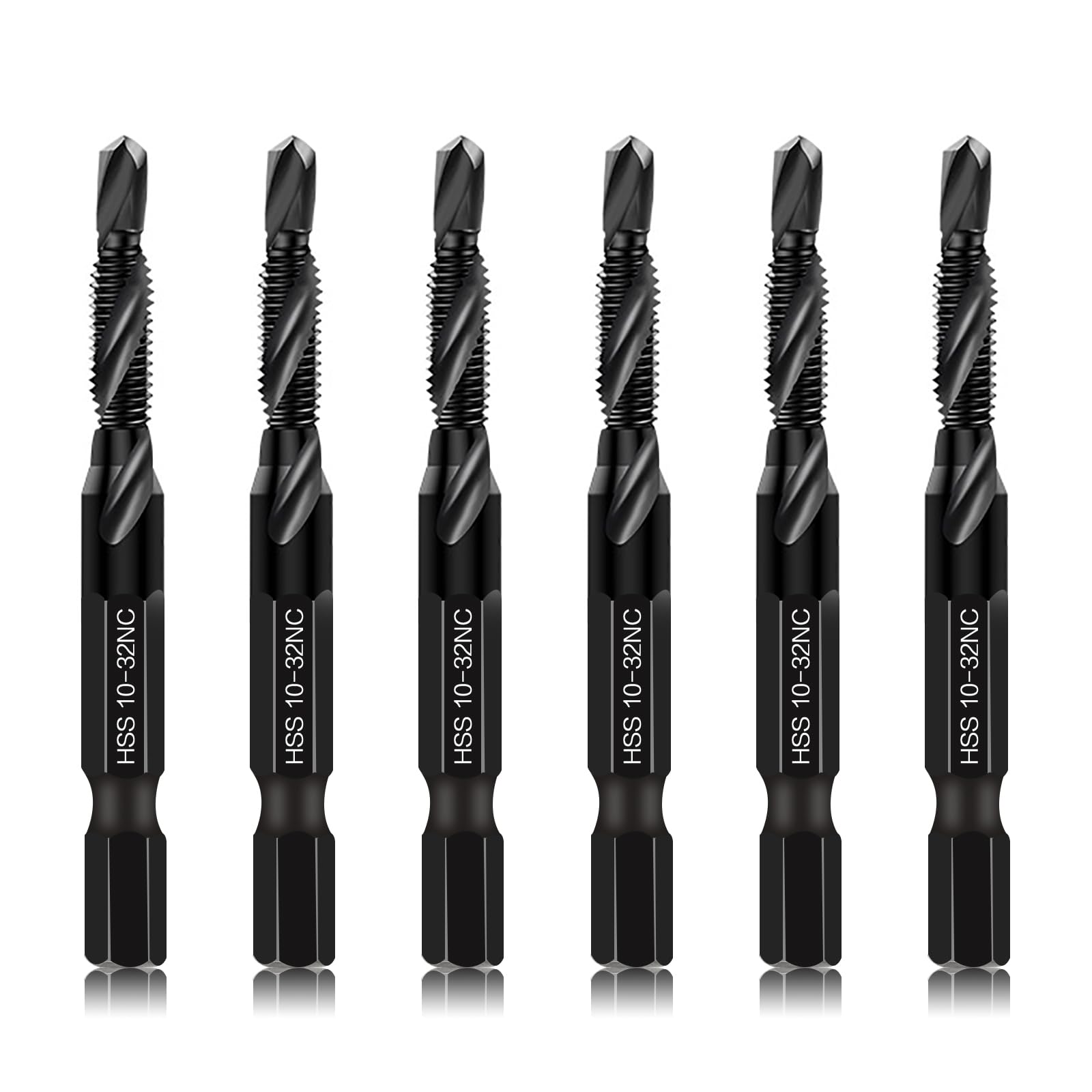 6-Piece Drill Tap Set - Drill & Tap Simultaneously -12
