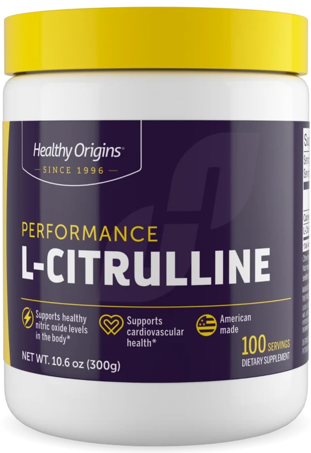 Υγιεινή προέλευση - L-Citrulline (American-Made, Μη ΓΤΟ, Χωρίς γλουτένη, Αθλητική Υποστήριξη), 10.6 Ουγγιά