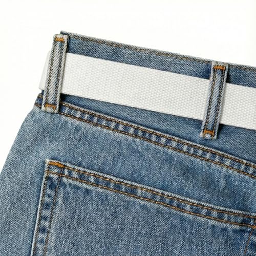Image of BC Belts Canvas Web Belt with Chrome Buckle 54 inch Long | Fully Adjustable Military Style