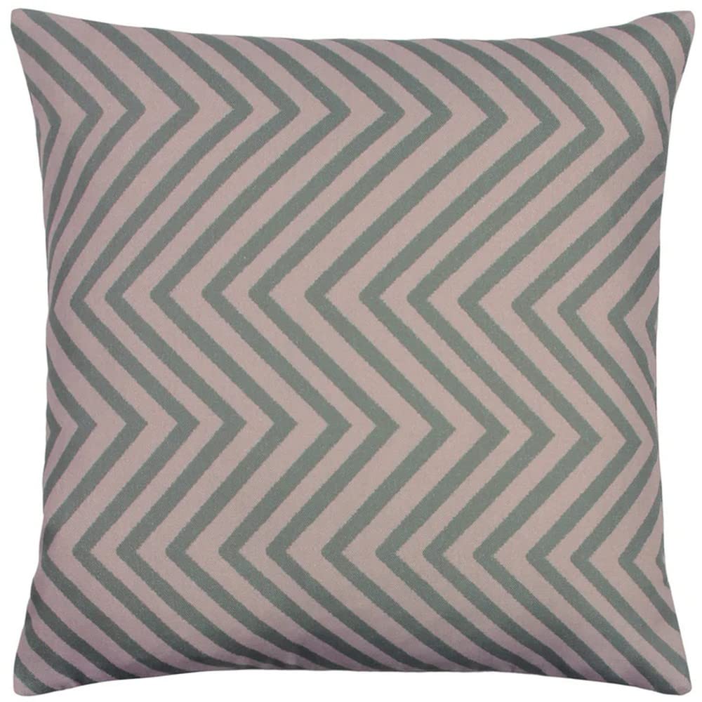 furn. Zig Zag Cushion Cover, Recycled Polyester, Blush/Grey