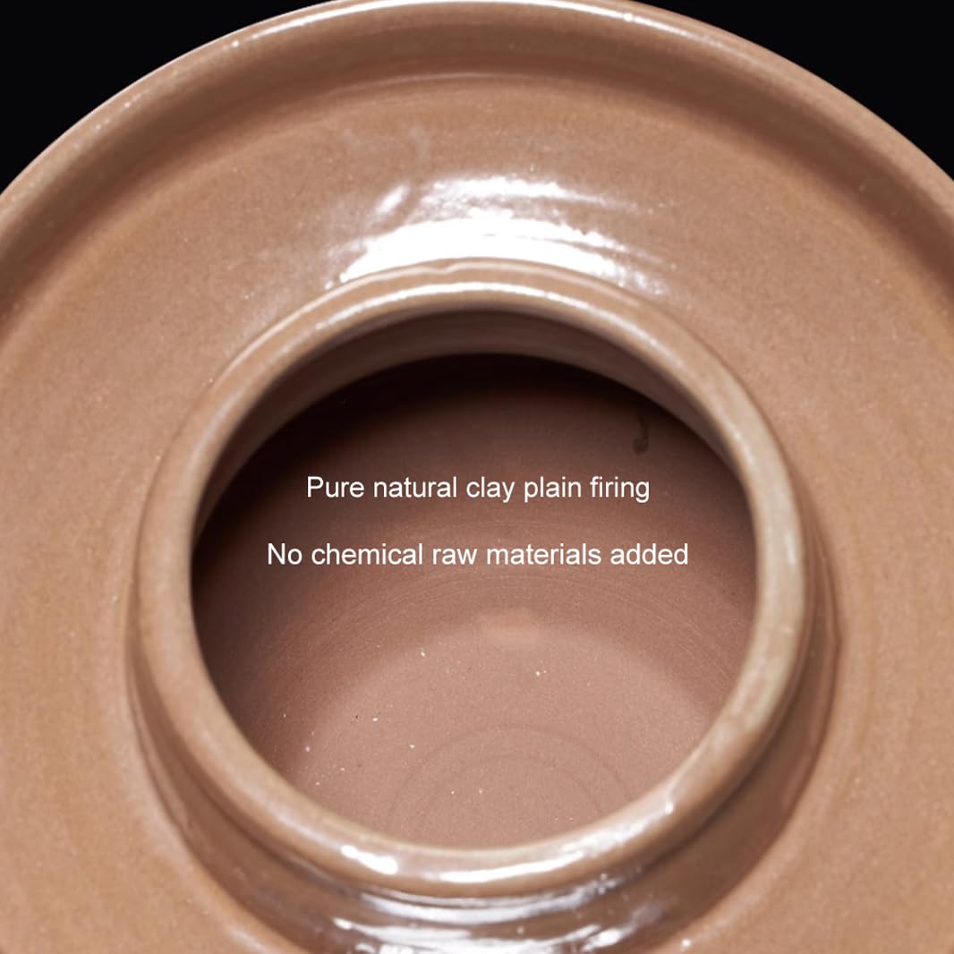 Duży ceramiczny słoik na ogórki z pokrywkami, tradycyjny chiński porcelanowy garnek na ogórki, ceramiczny garnek do fermentacji z pokrywką z uszczelką wodną, garnek na kiszoną kapu(6 kg