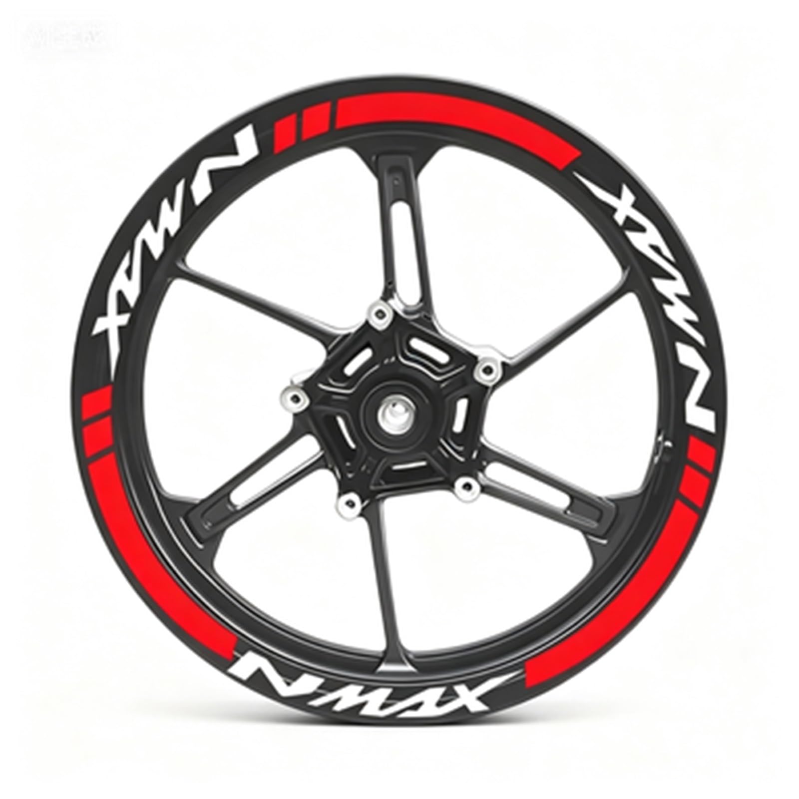 Motorcycle Wheel Sticker Racing Rim Stripe Decal Decoration Accessories for Yamaha NMAX N Max N-max 155 125(Color7)
